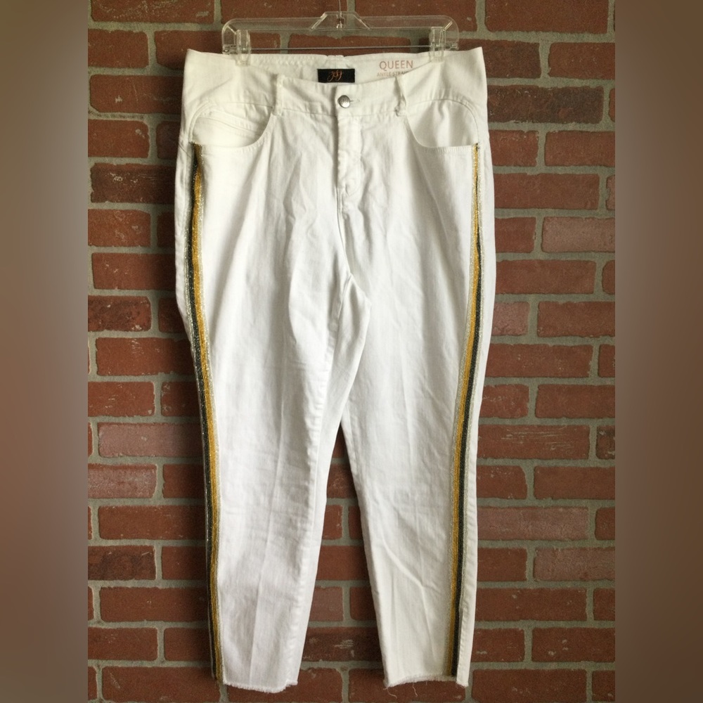 YSJ Queen ankle straight White jeans Size 16W